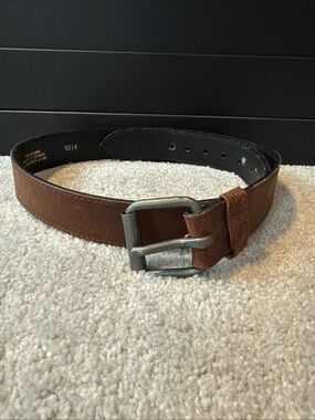 Vintage Brown Cowhide Belt